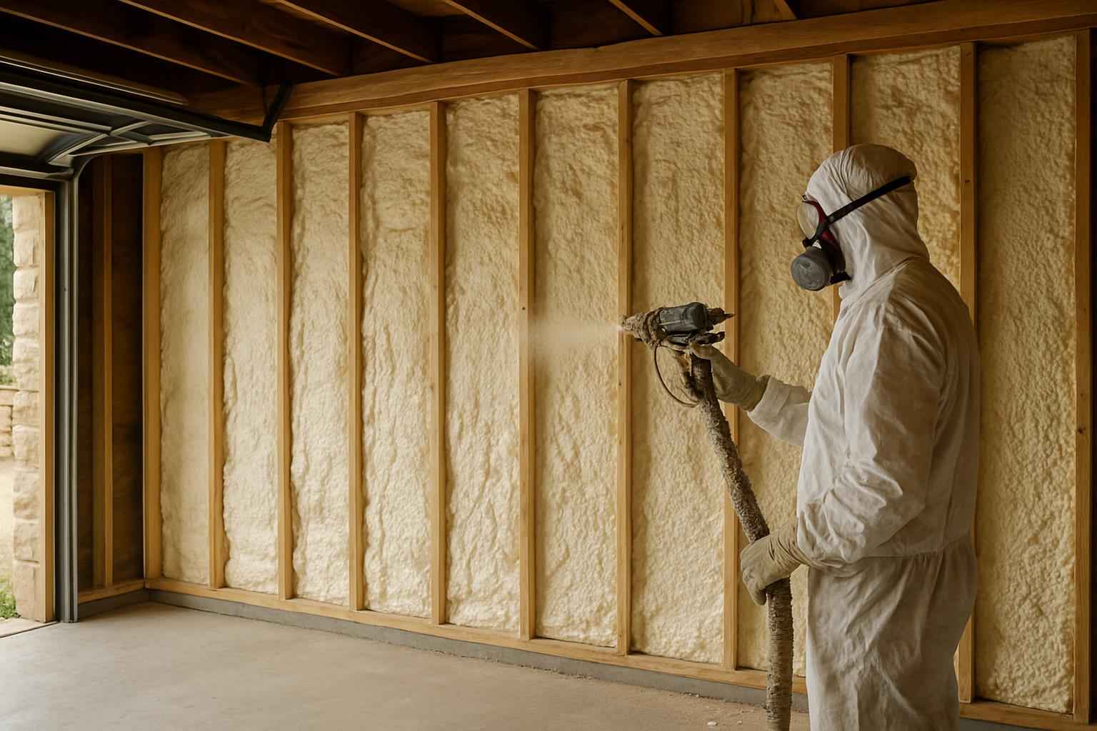 Garage Wall Foam Installer in Stonewall TX