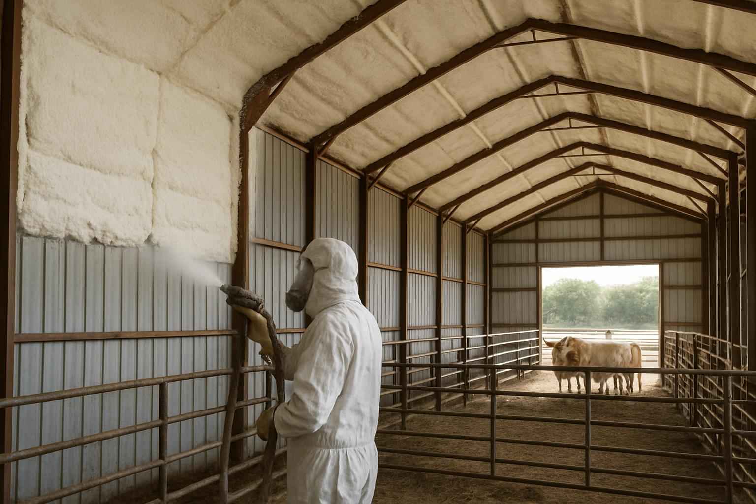 Livestock Barn Insulation Service in Hye TX