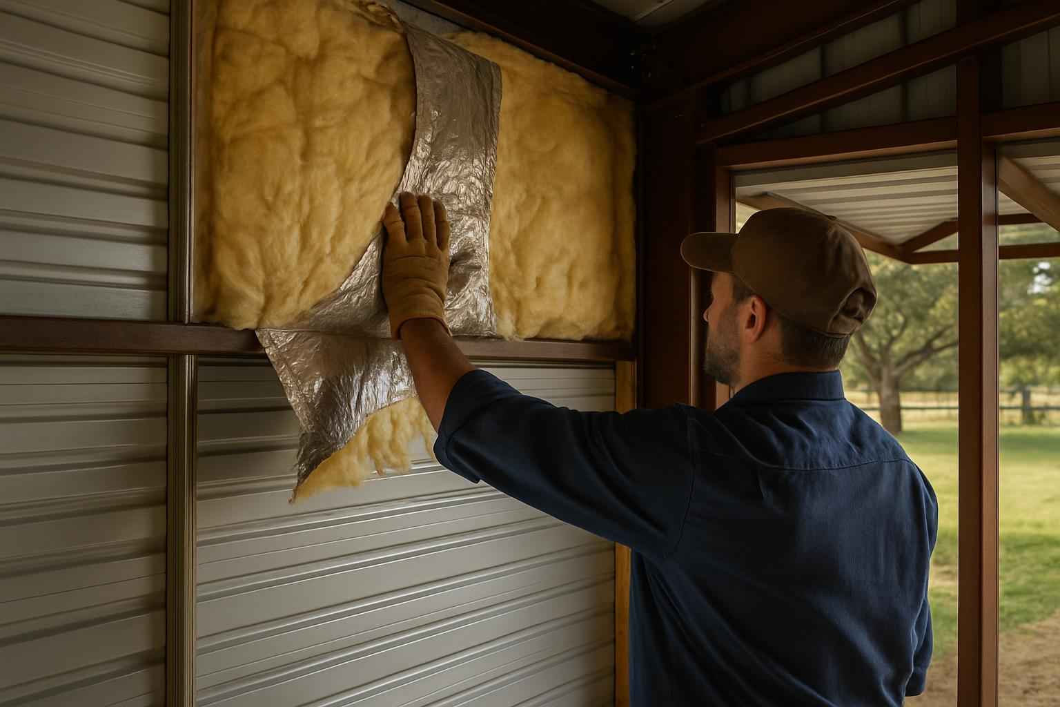 Metal Building Insulation Repair in Luckenbach TX