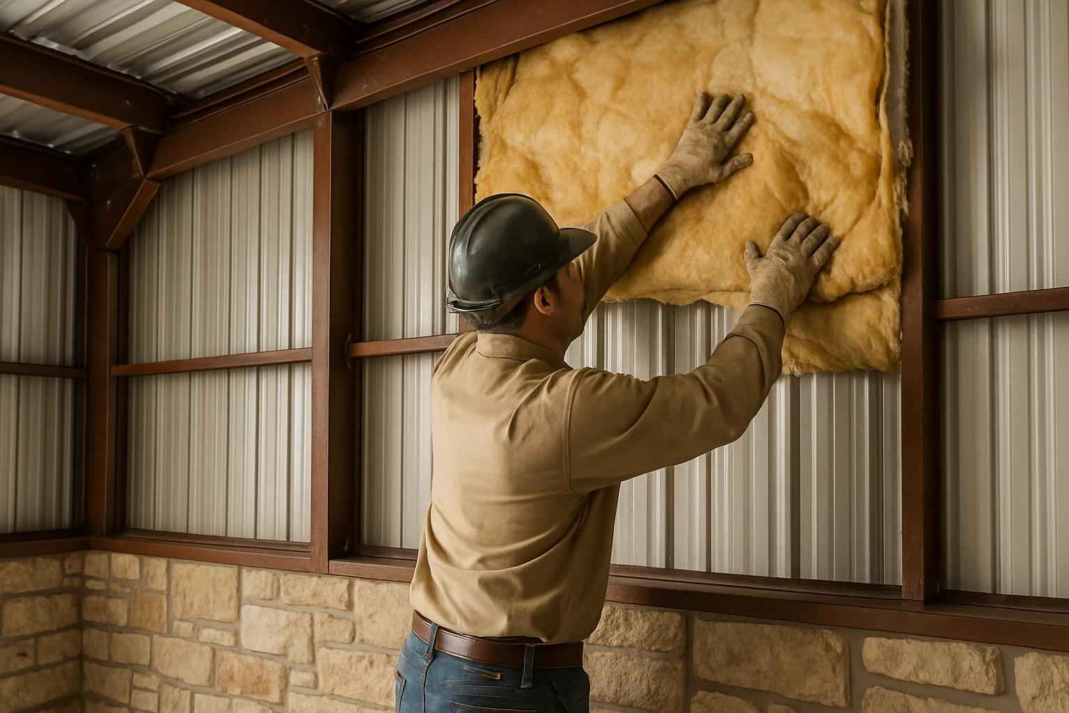 Metal Building Insulation Repair in Stonewall TX