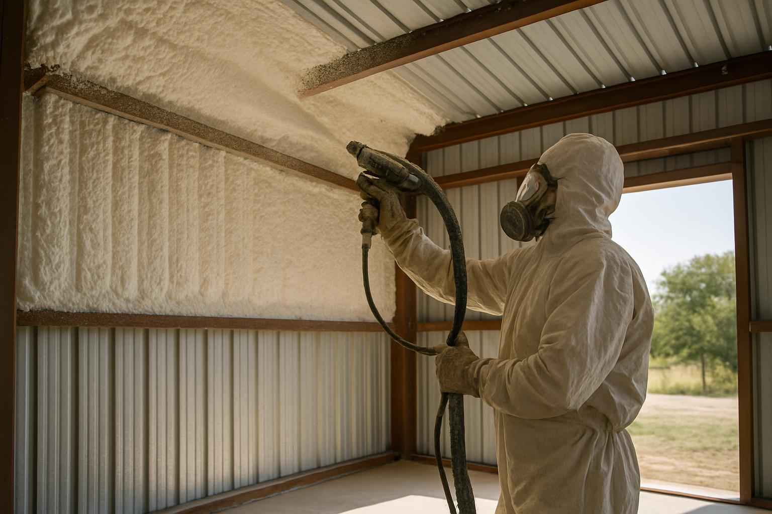 Metal Building Insulation Service in Fredericksburg TX