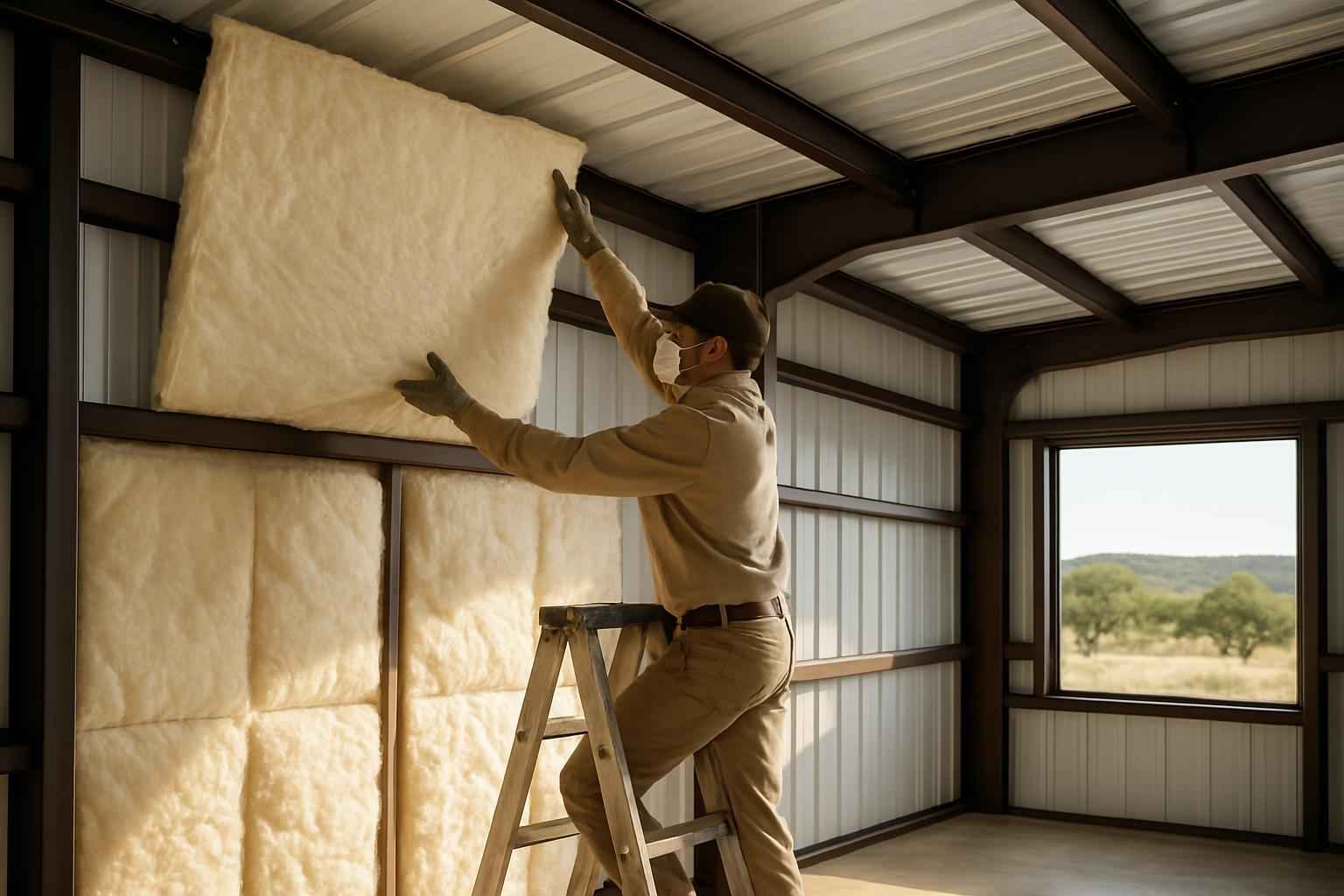 Metal Building Retrofit Insulation in Fredericksburg TX