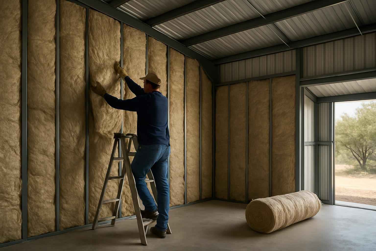 Metal Building Retrofit Insulation in Hye TX