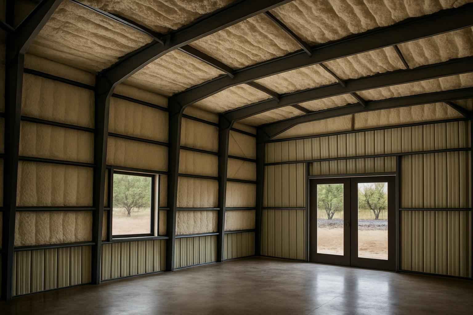 Metal Building Retrofit Insulation in Stonewall TX