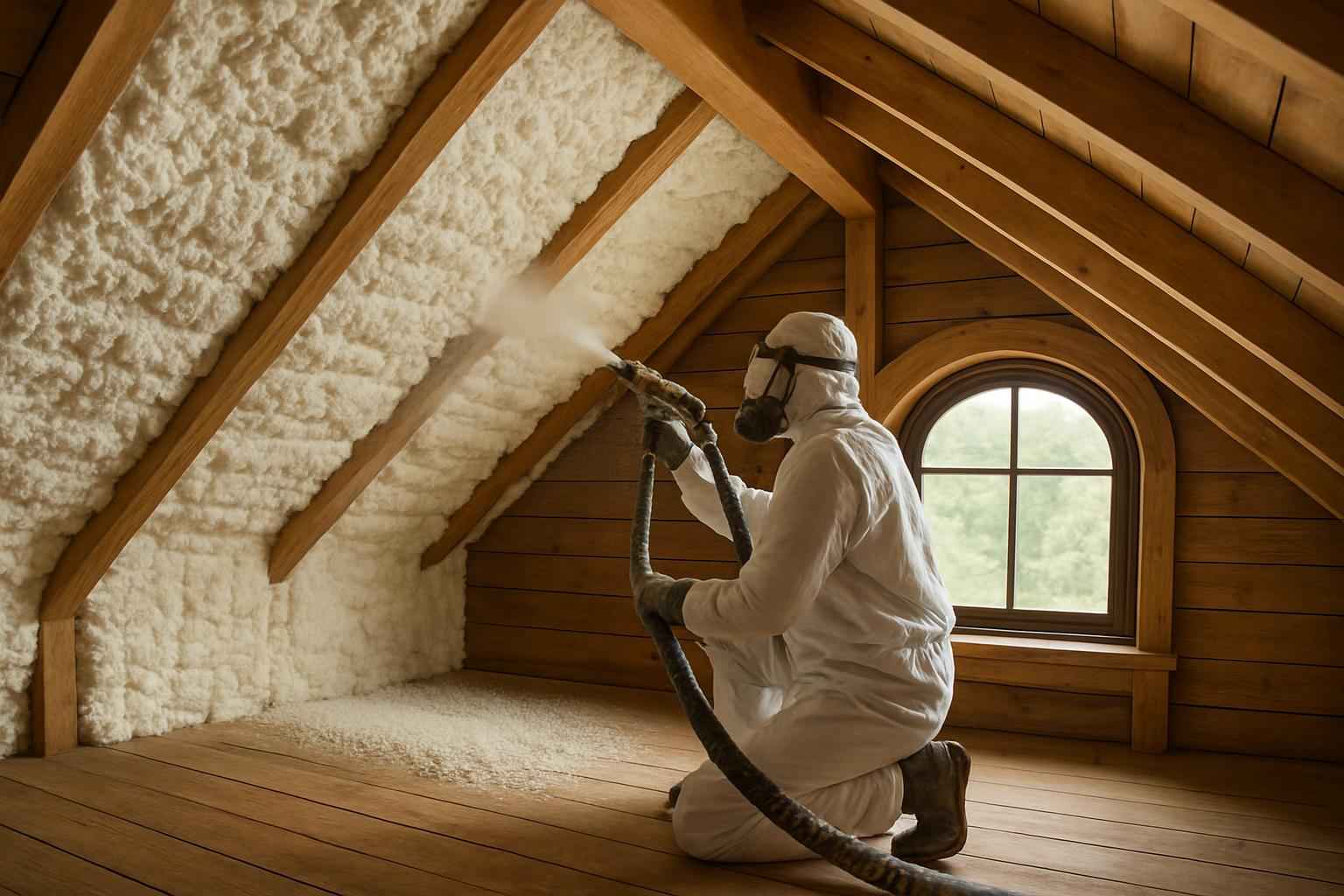 Open Cell Attic Insulation in Fredericksburg TX