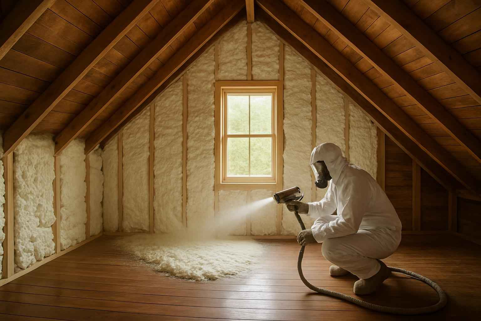 Open Cell Attic Insulation in Willow City TX