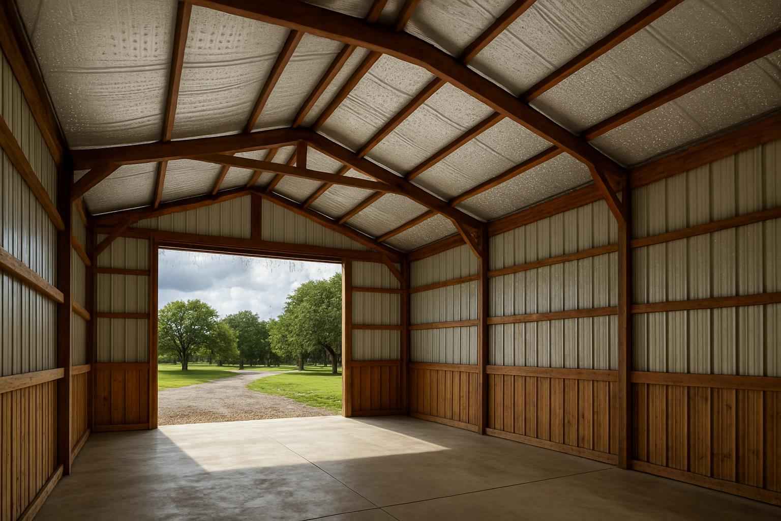 Pole Barn Condensation Control in Luckenbach TX