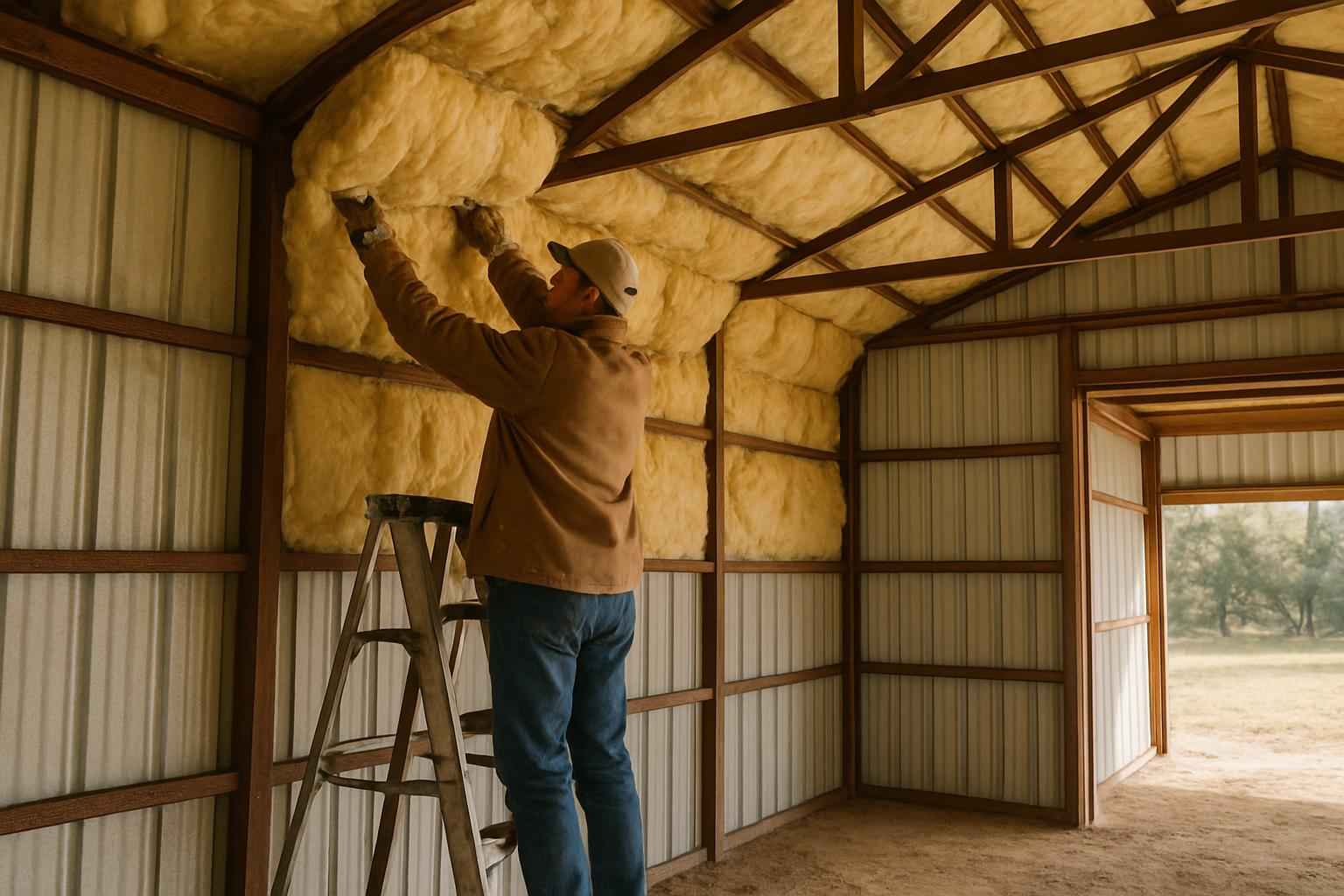 Pole Barn Insulation Repair in Stonewall TX