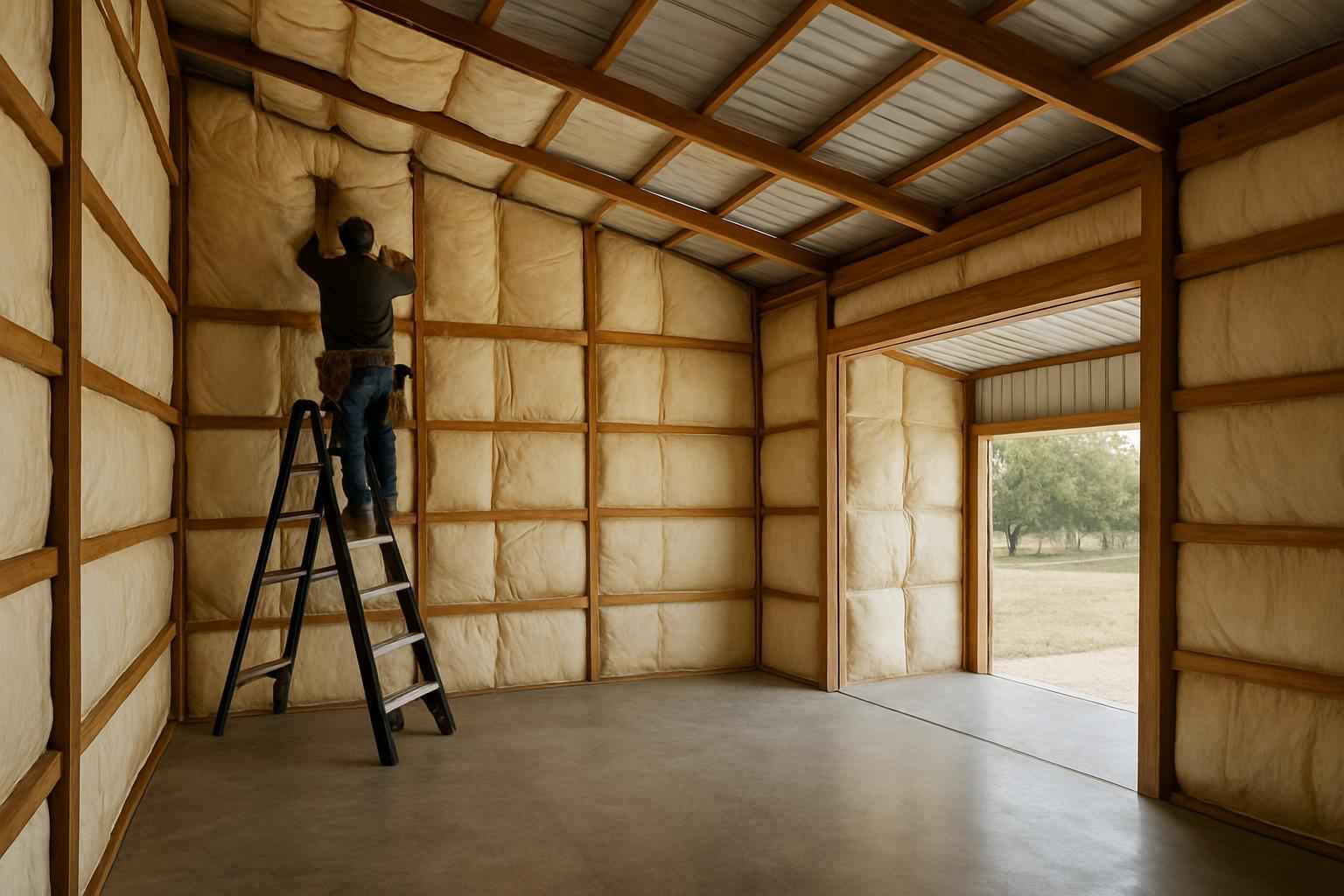Pole Barn Insulation Retrofit in Fredericksburg TX