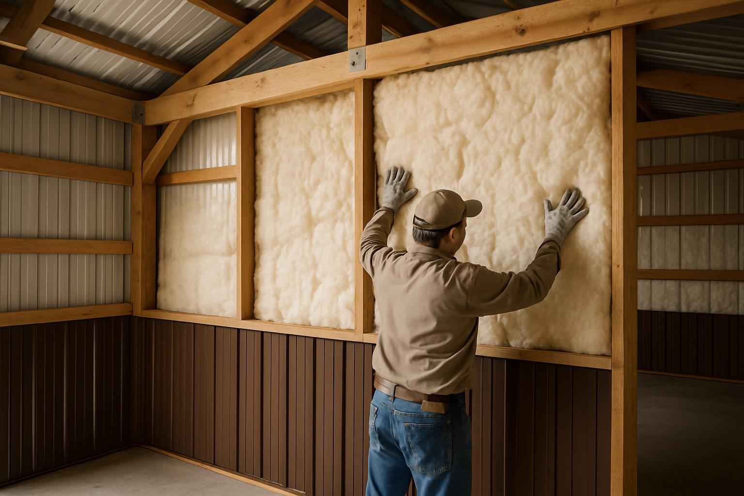 Pole Barn Insulation Retrofit in Willow City TX