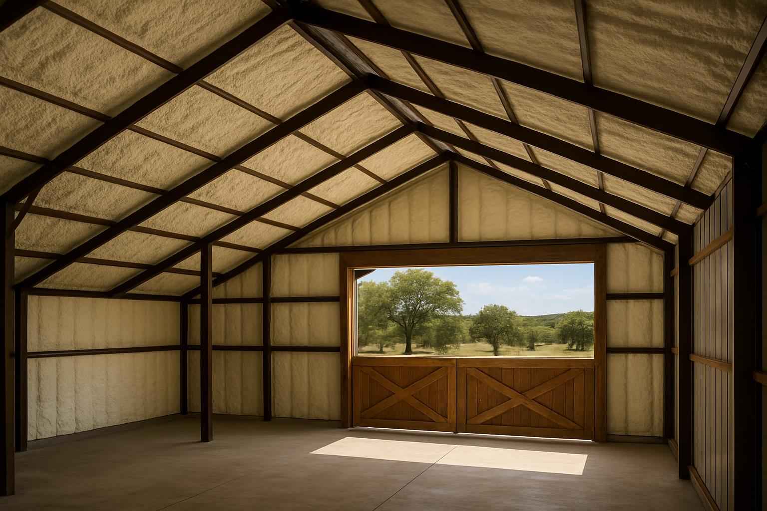 Pole Barn Roof Foam in Willow City TX