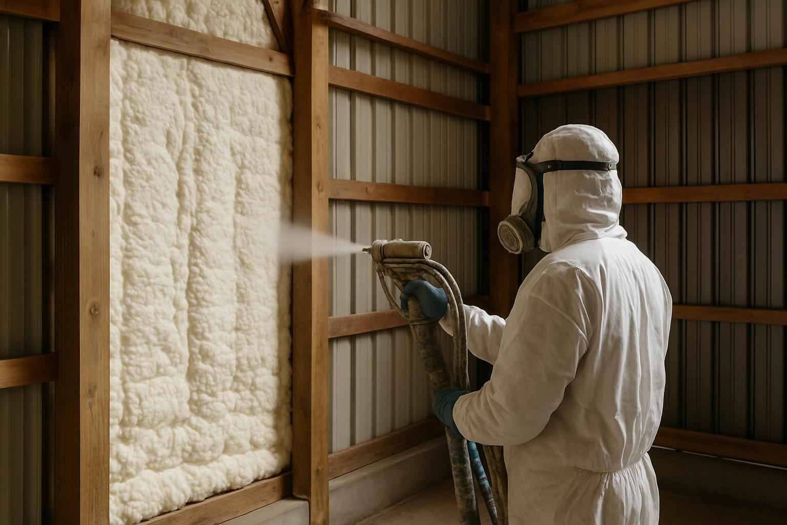 Pole Barn Wall Foam Service in Fredericksburg TX