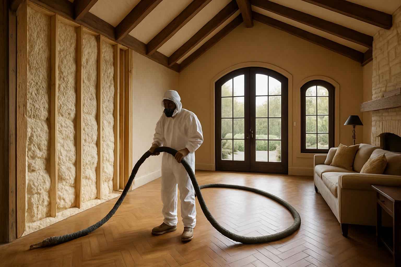 Prep for Spray Foam Installation in Hye TX