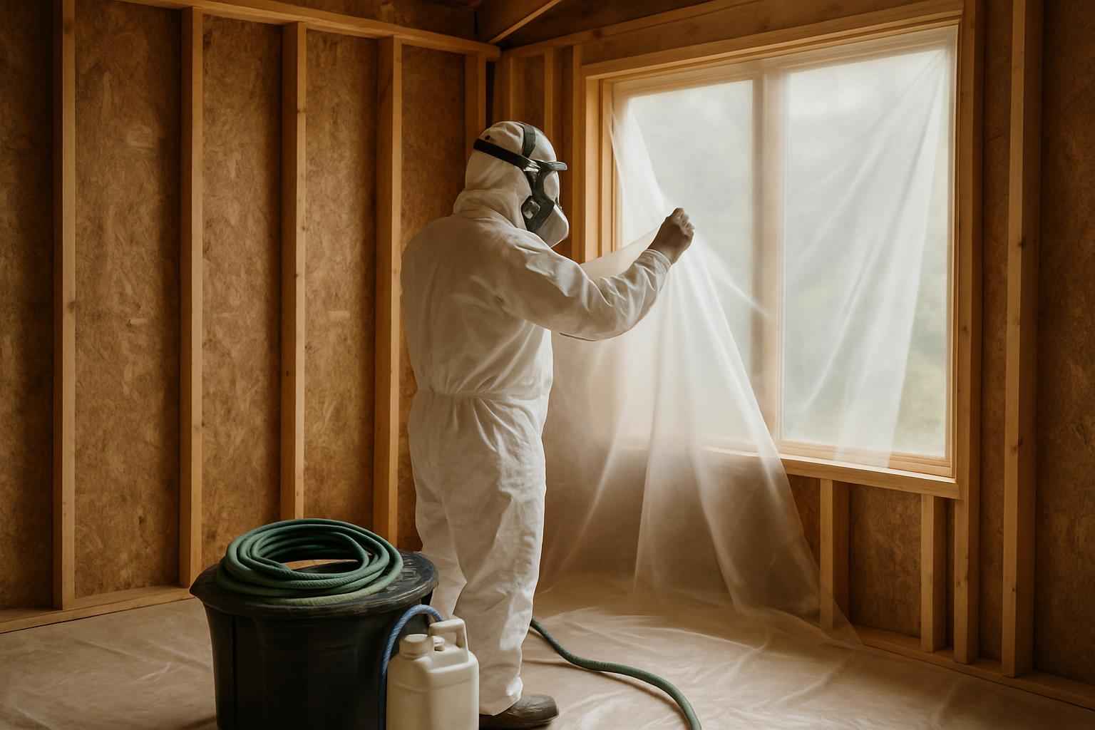 Prep for Spray Foam Installation in Luckenbach TX