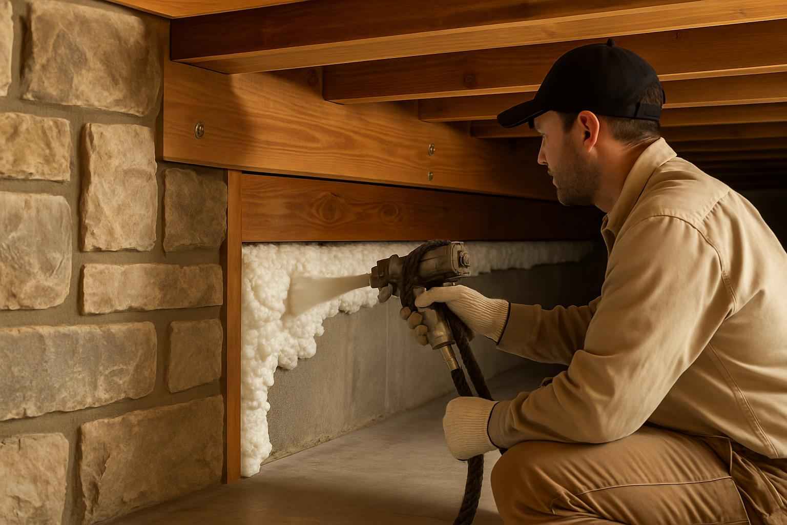 Rim Joist Air Seal Installer in Stonewall TX