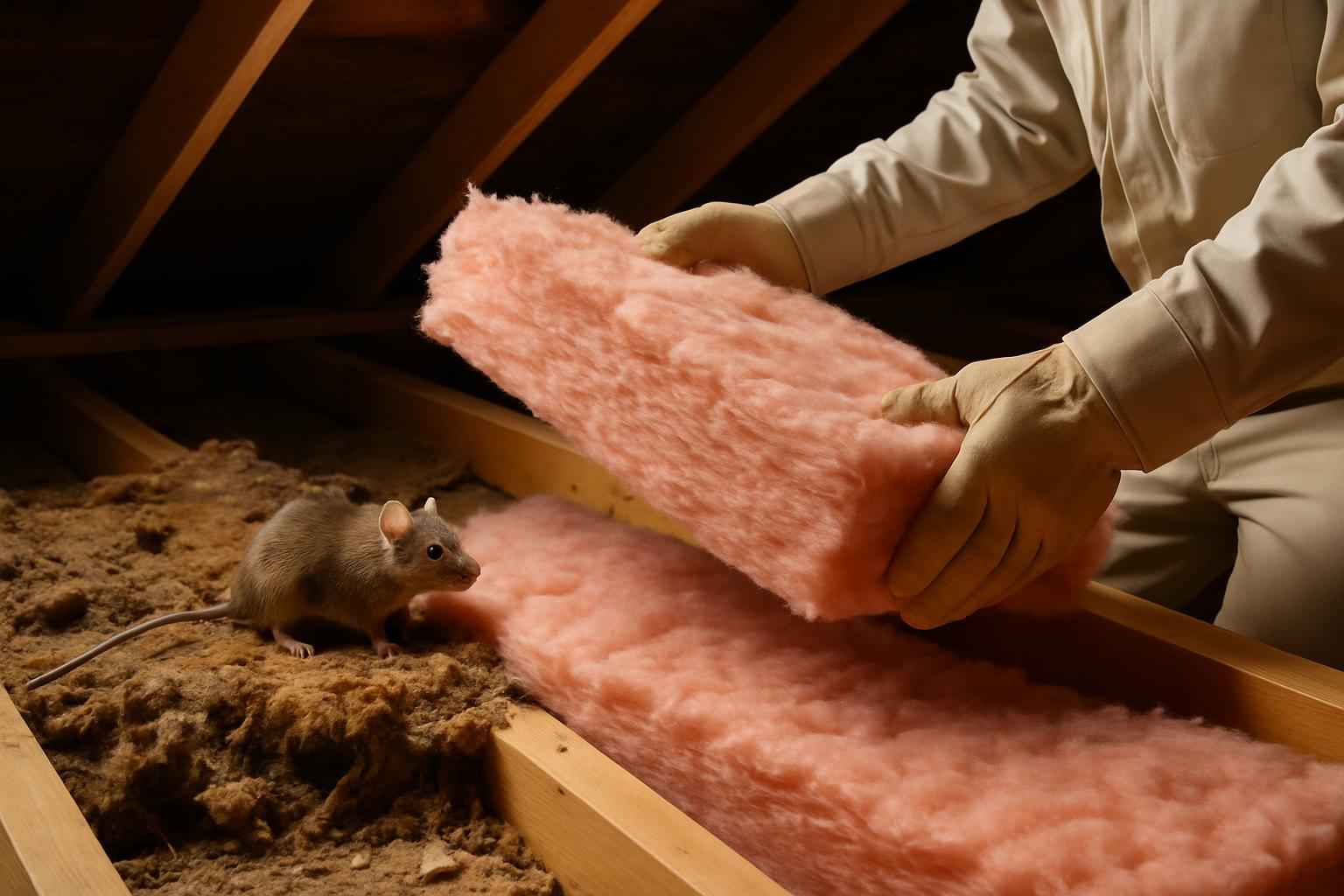 Rodent Damage Insulation Replacement in Fredericksburg TX