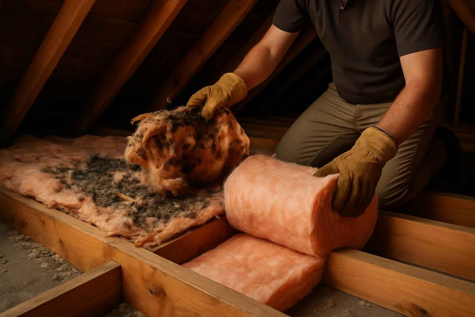 Rodent Damage Insulation Replacement in Luckenbach TX