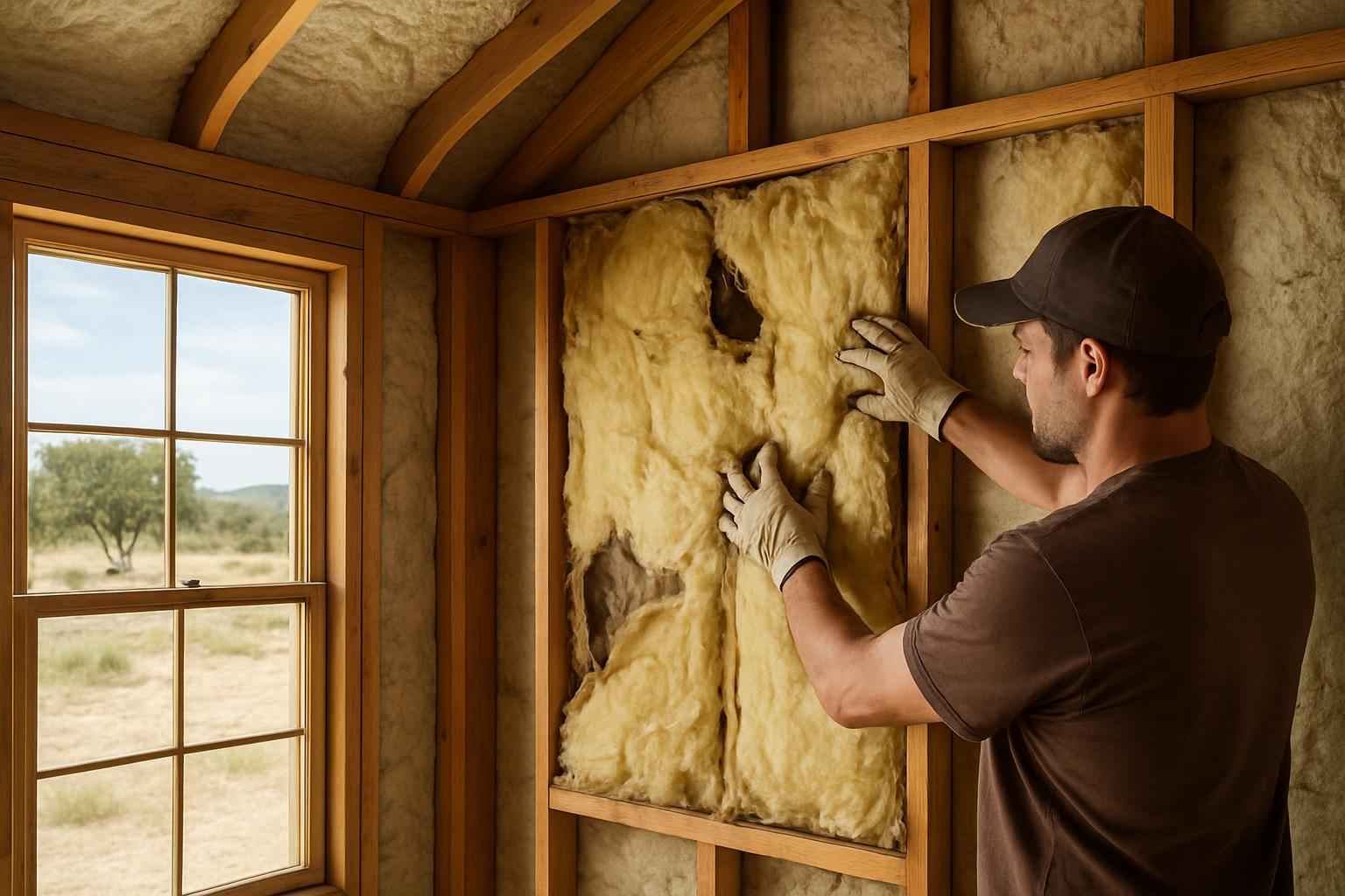 Shed Insulation Repair in Stonewall TX