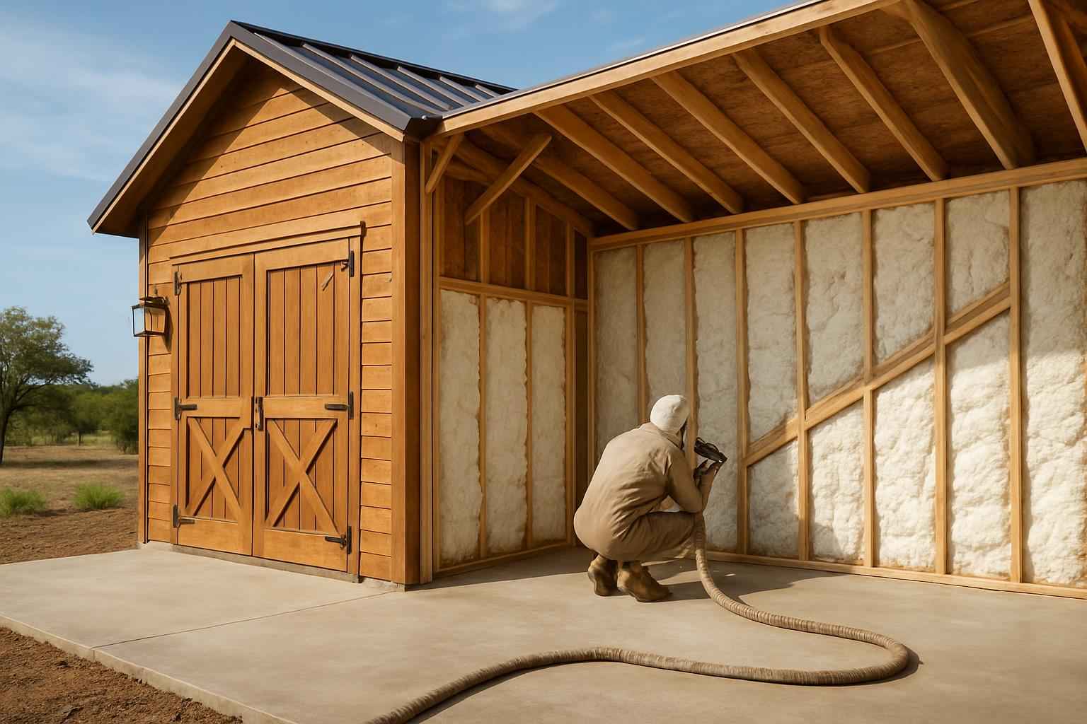 Shed Insulation Retrofit in Hye TX