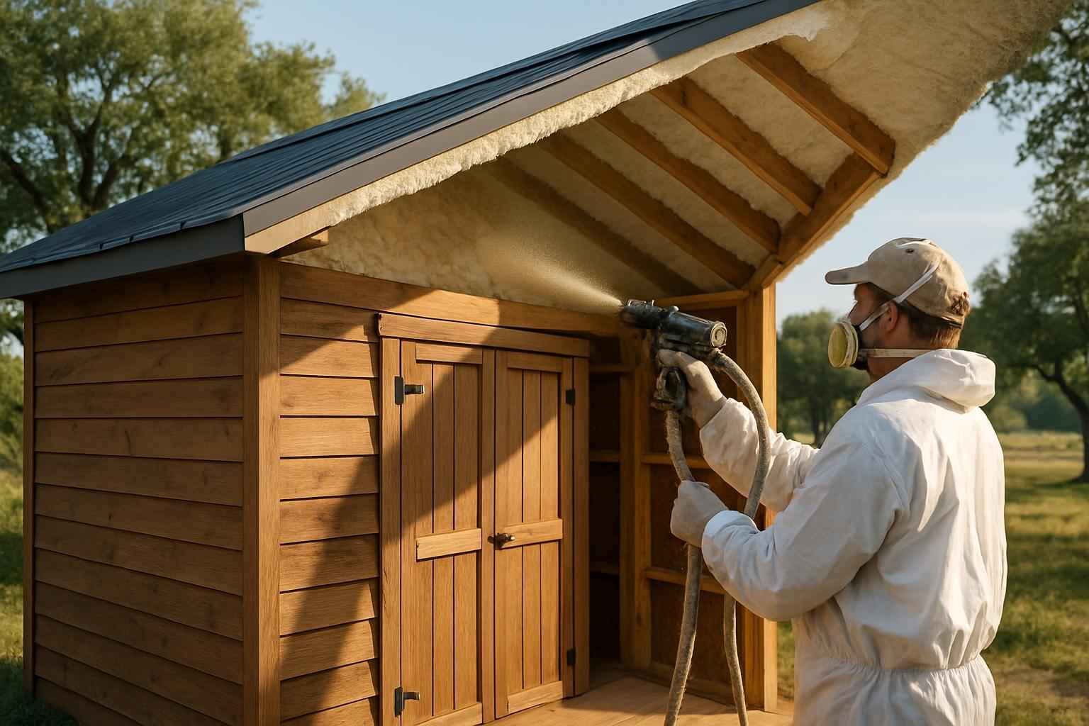 Shed Roof Foam Installer in Hye TX