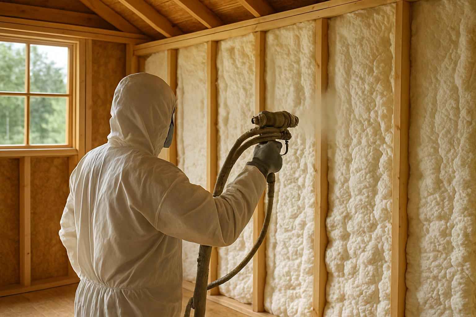 Shed Wall Foam Service in Hye TX