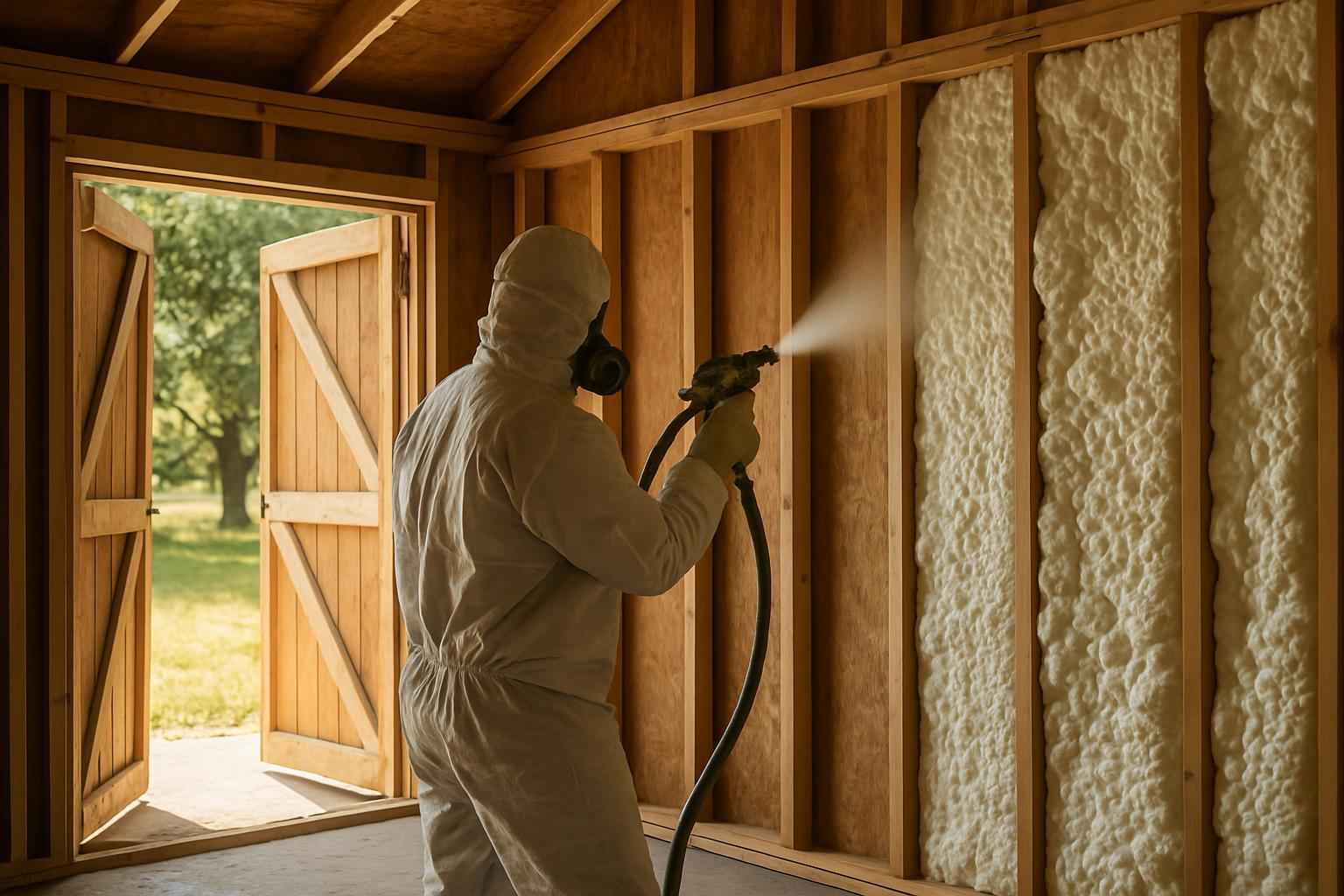 Shed Wall Foam Service in Stonewall TX