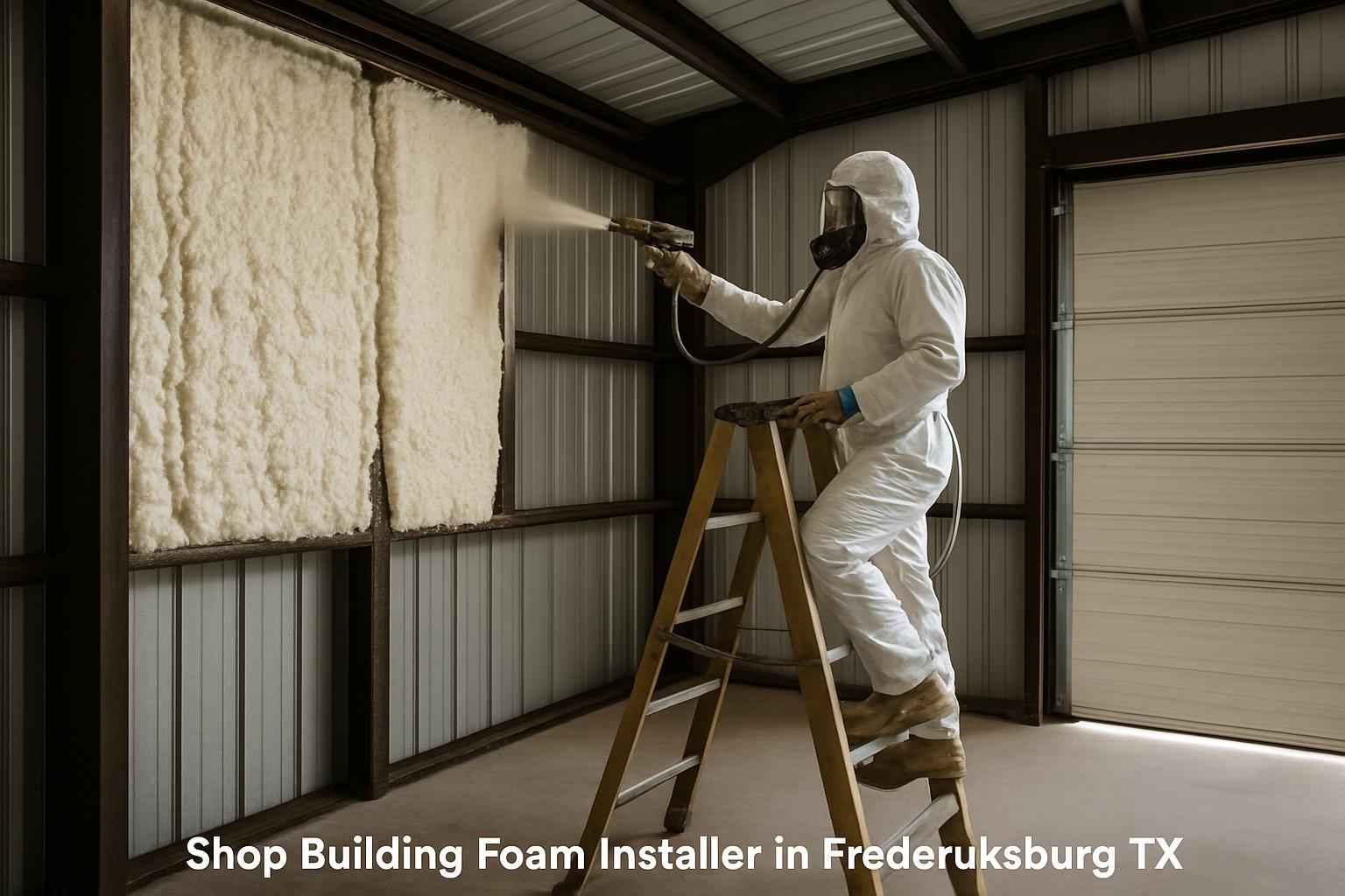 Shop Building Foam Installer in Fredericksburg TX