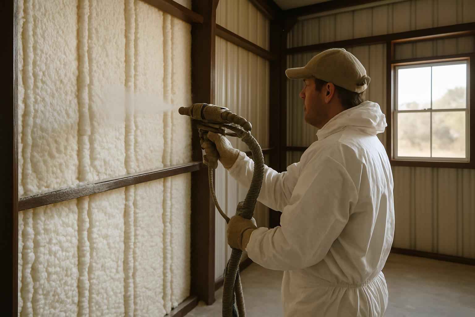 Shop Building Foam Installer in Luckenbach TX