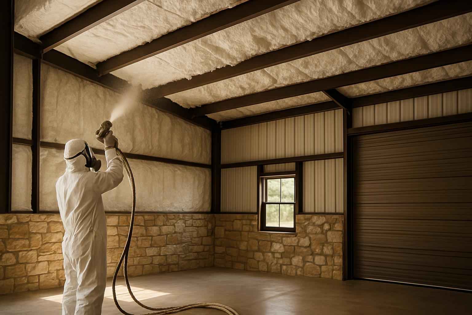 Shop Building Foam Installer in Stonewall TX