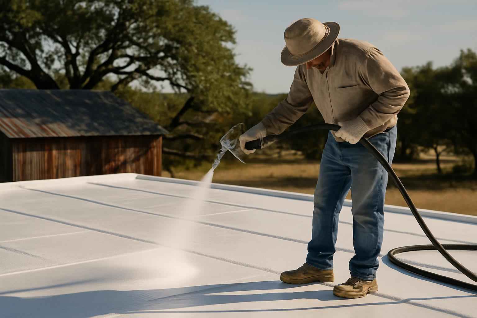 Silicone Coating Over Foam in Luckenbach TX