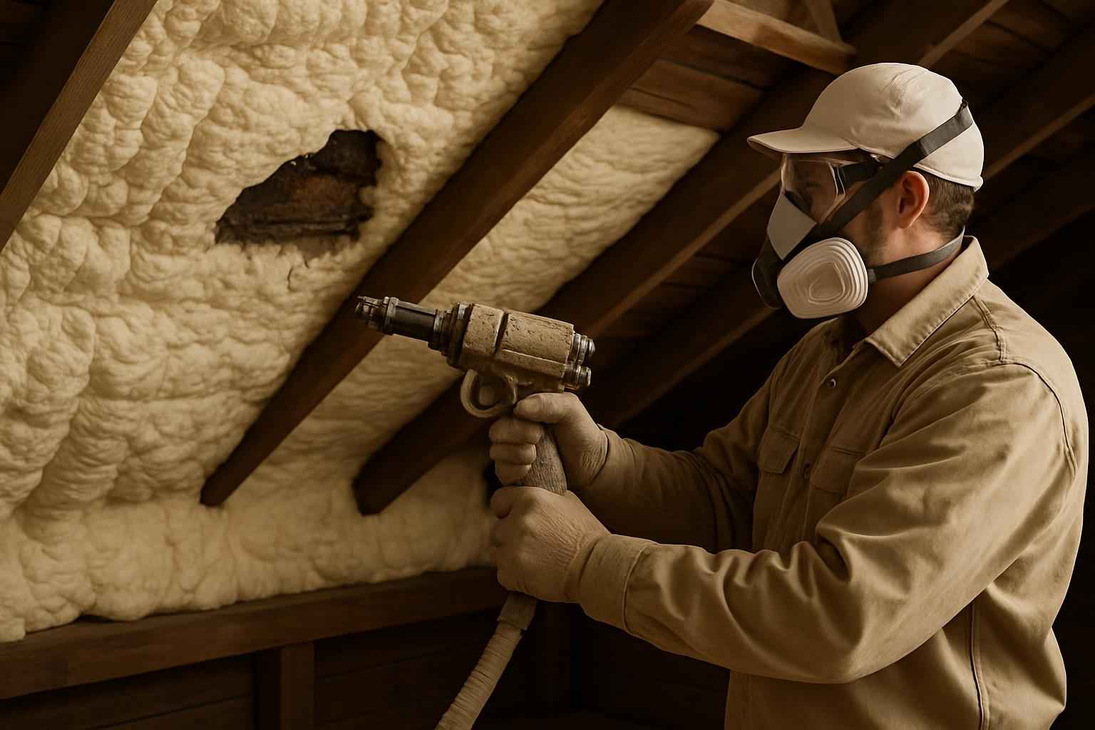 Spray Foam Insulation Repair Service in Luckenbach TX