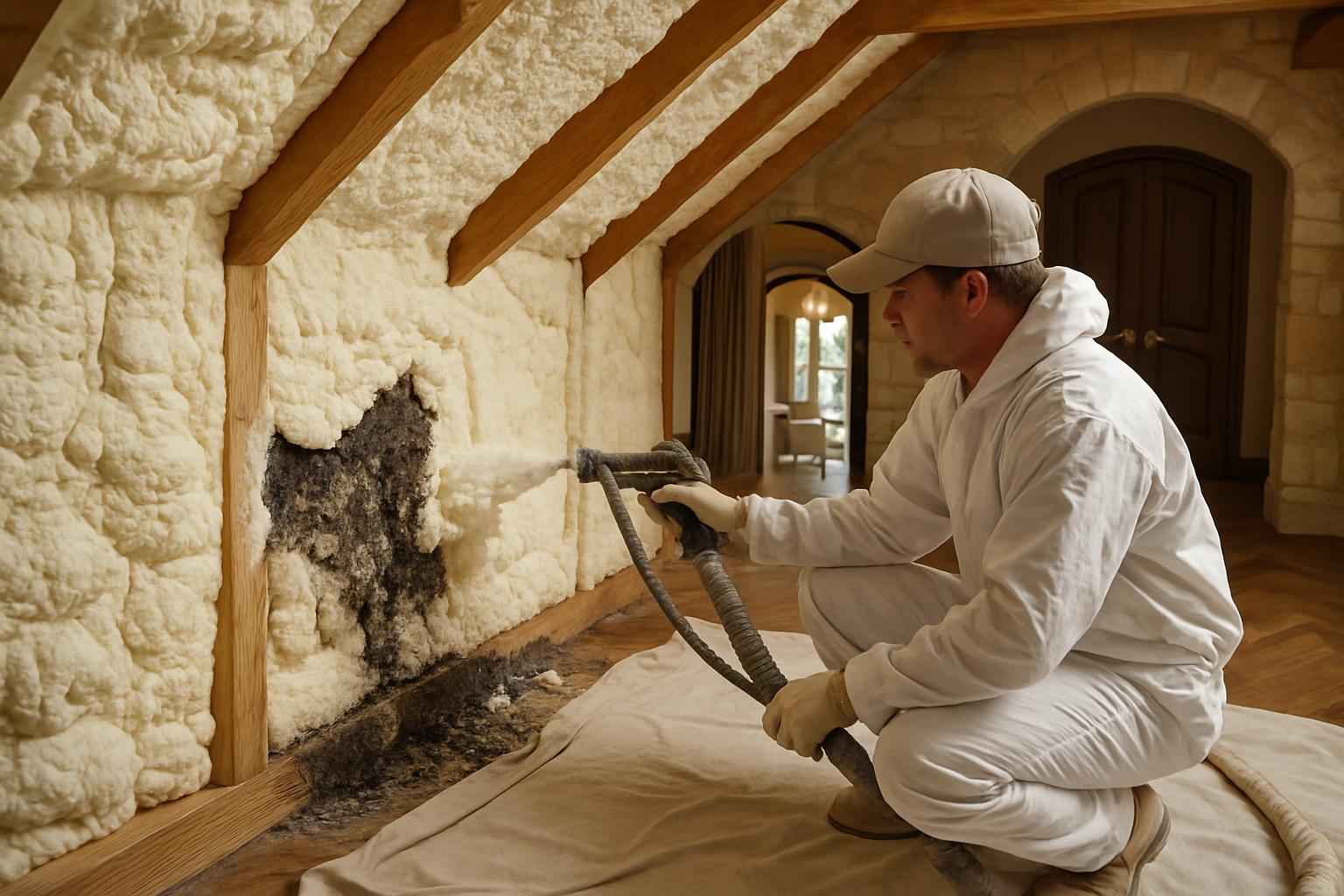 Spray Foam Insulation Repair Service in Stonewall TX