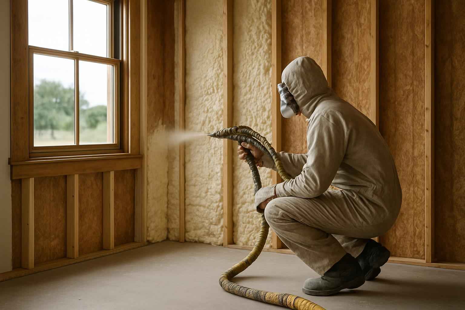 Tenant Finish Foam Insulation in Willow City TX