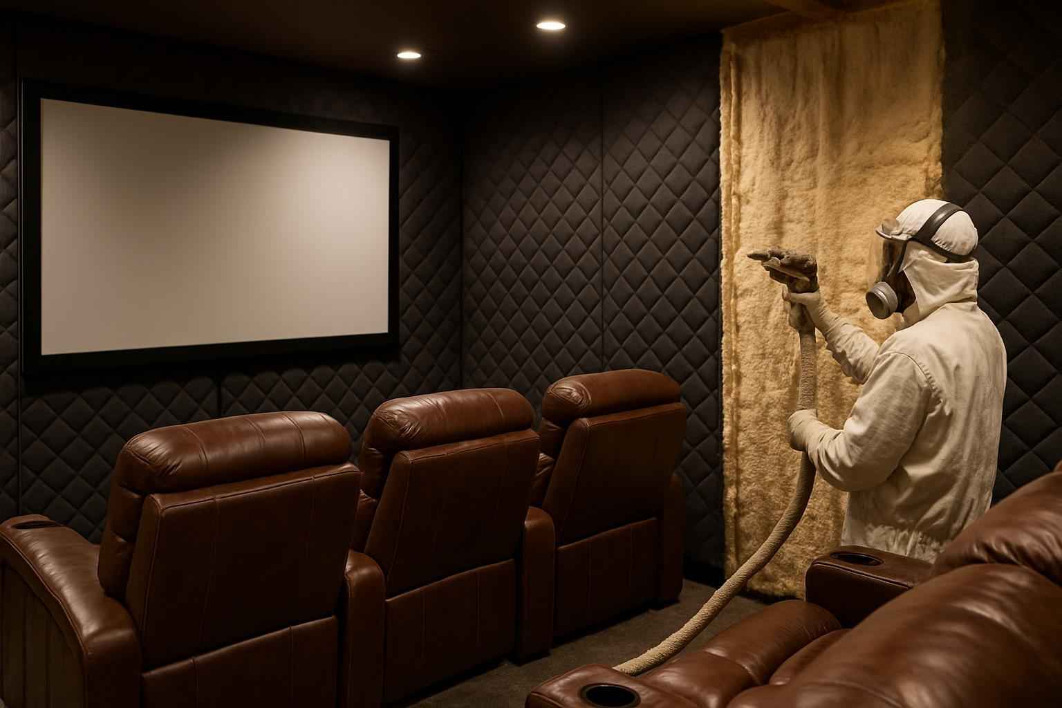 Theater Room Foam Installer in Fredericksburg TX