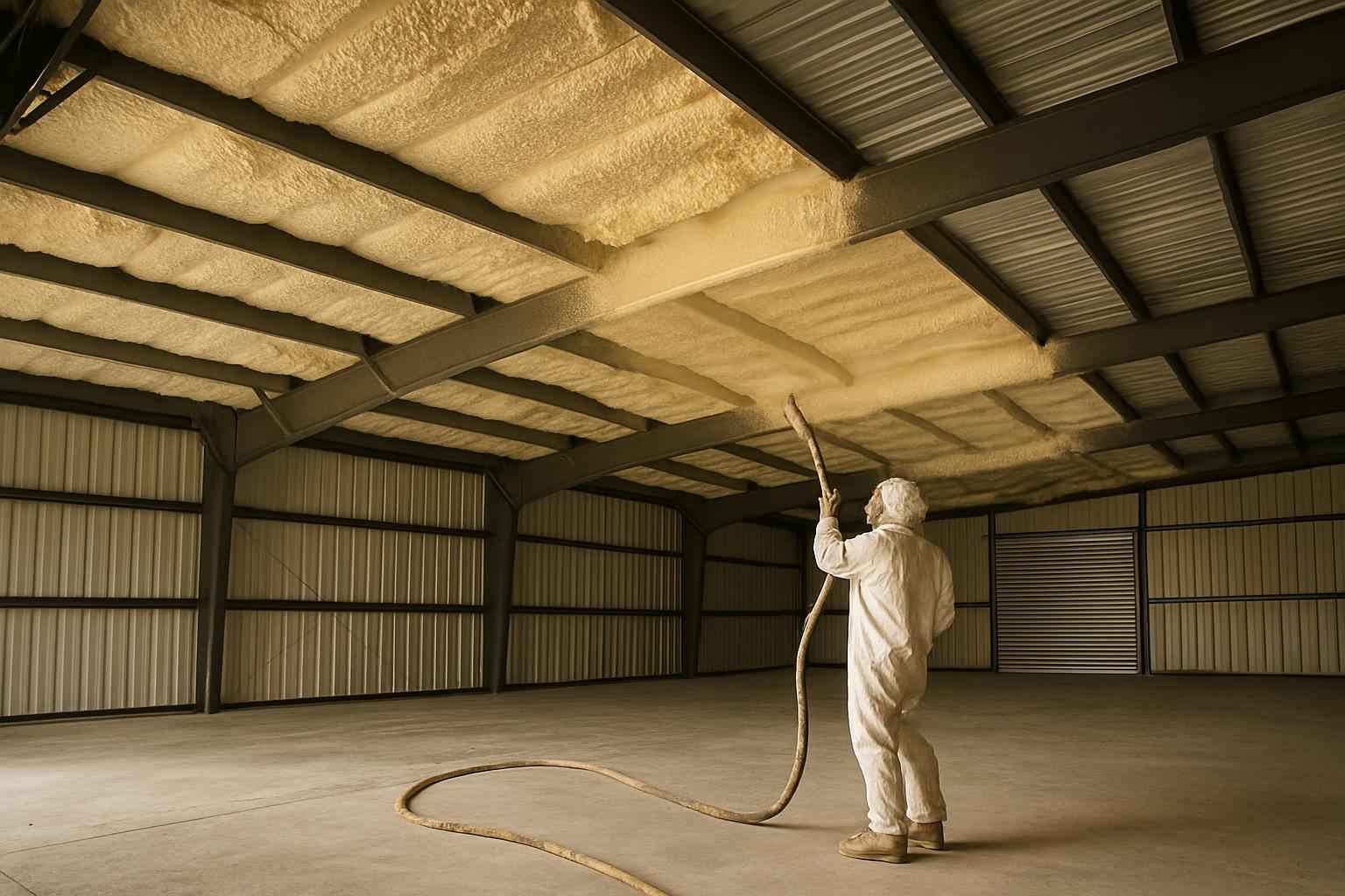 Warehouse Roof Foam Service in Fredericksburg TX