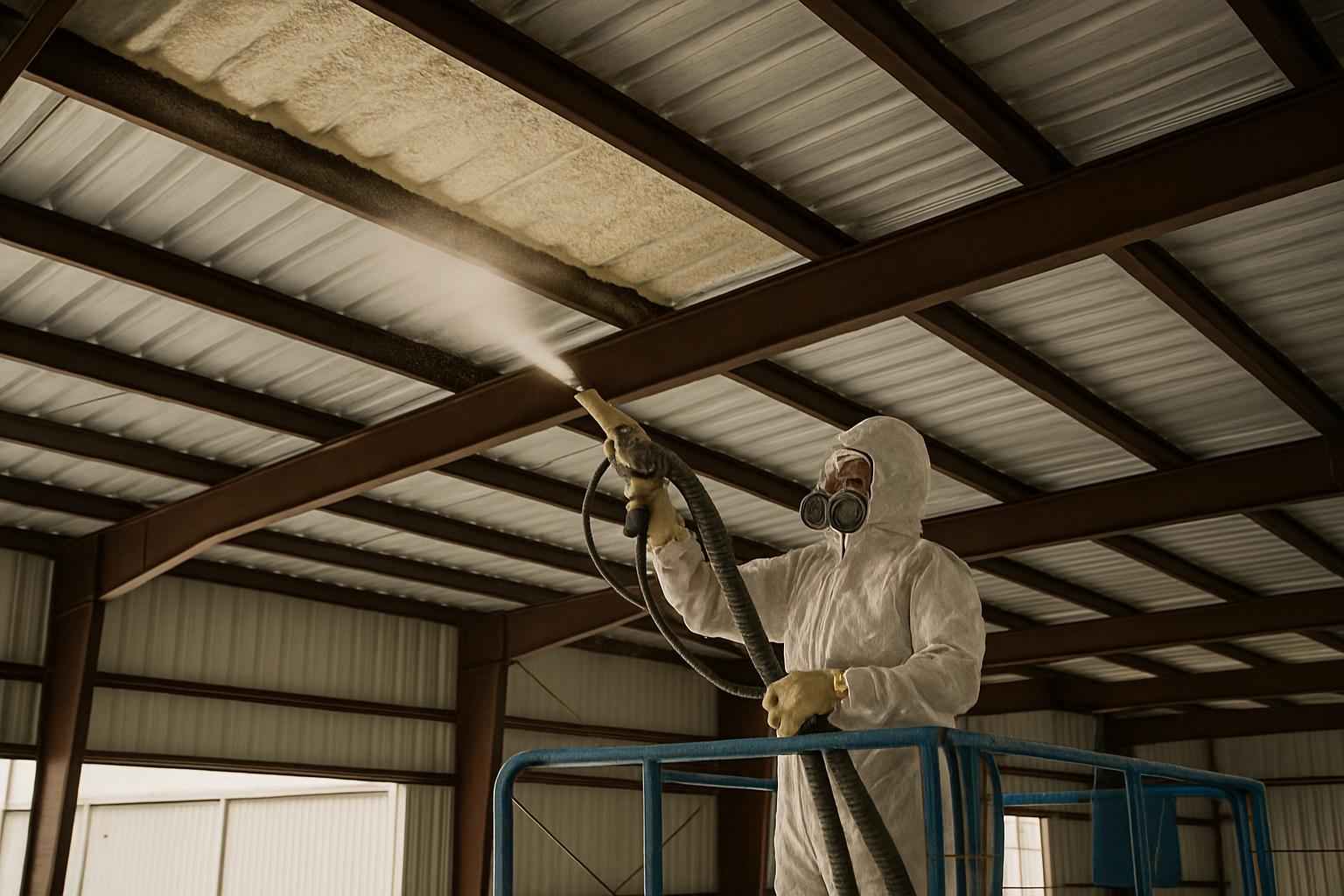 Warehouse Roof Foam Service in Stonewall TX