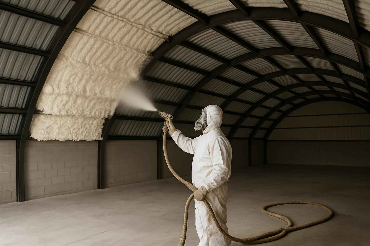 Warehouse Roof Foam Service in Willow City TX
