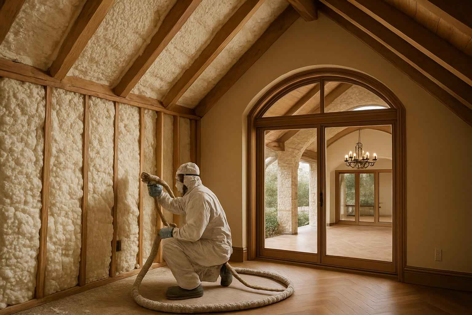 Whole Home Foam Installation in Luckenbach TX