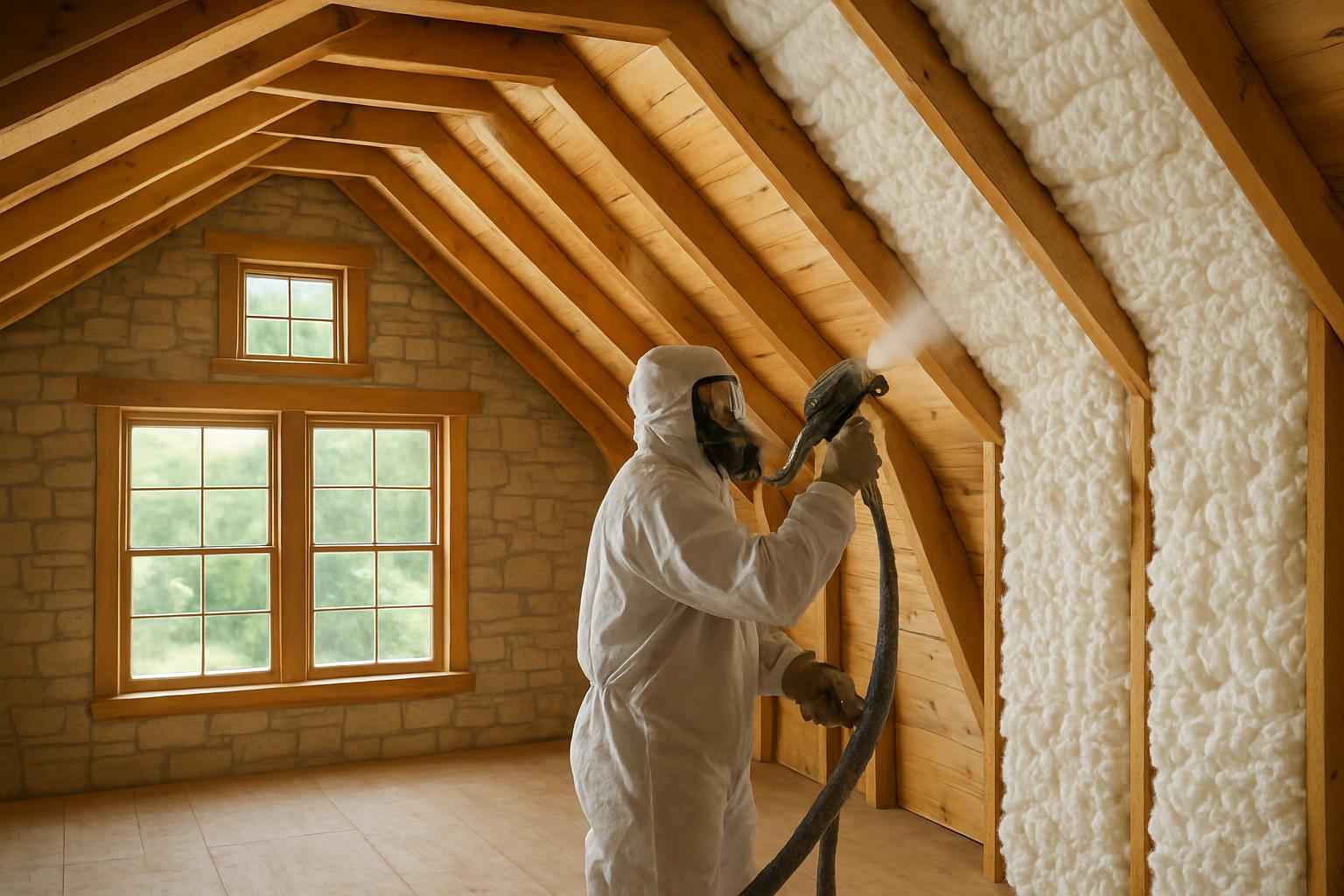Whole Home Foam Installation in Stonewall TX