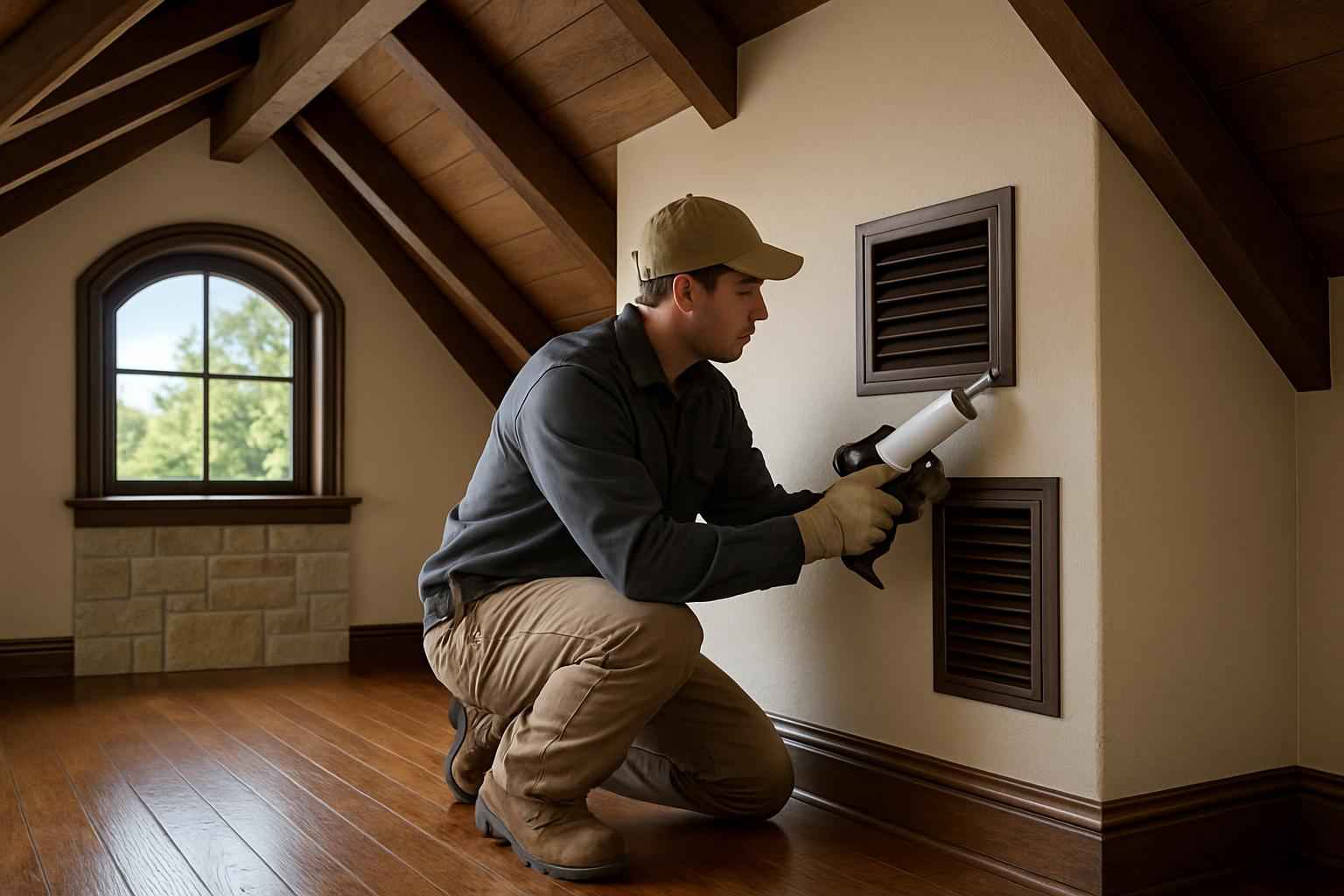 Attic Vent Sealing Service in Waring TX