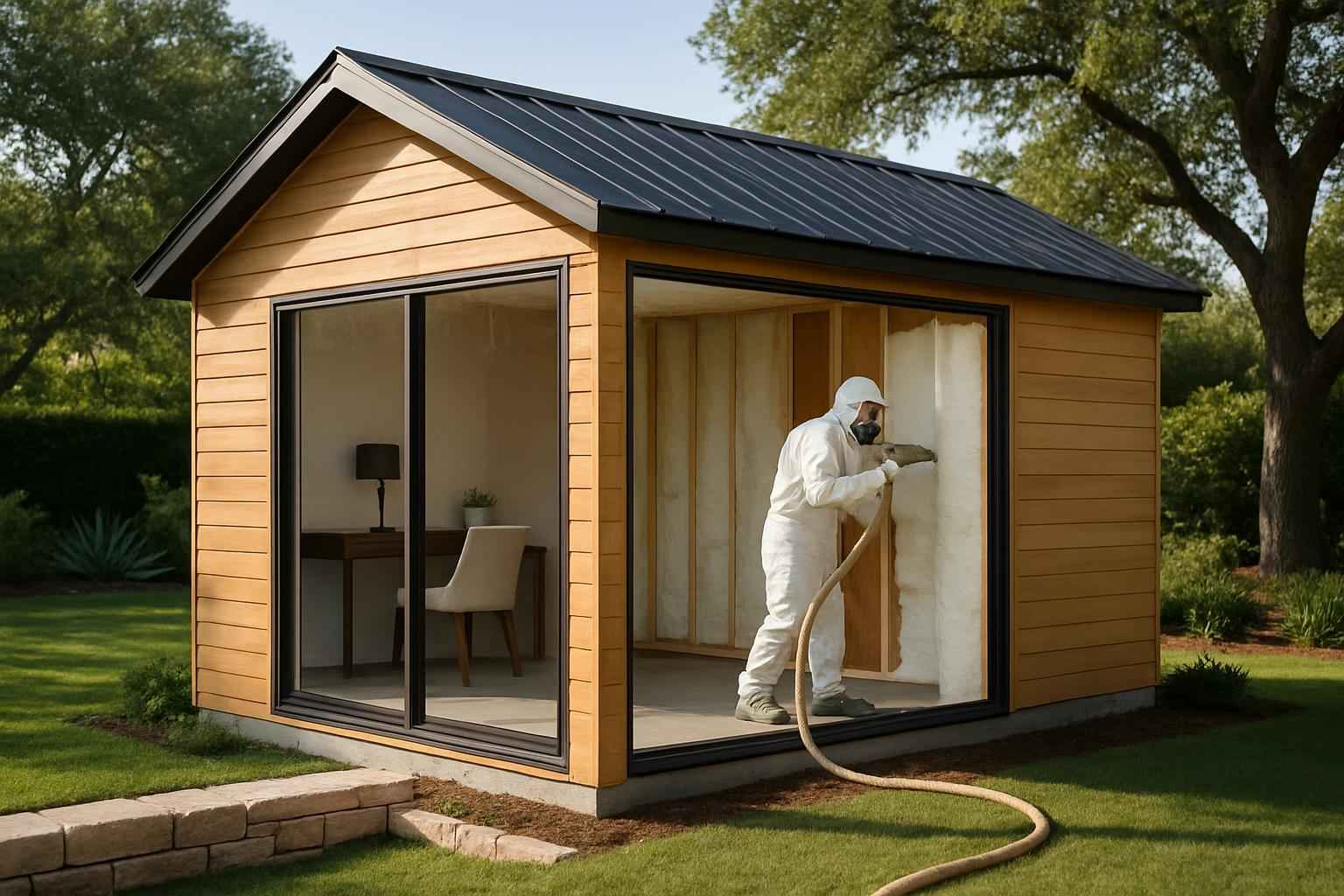 Backyard Office Foam Service in Blanco TX