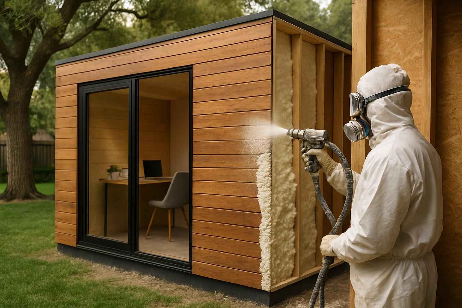 Backyard Office Foam Service in Harper TX