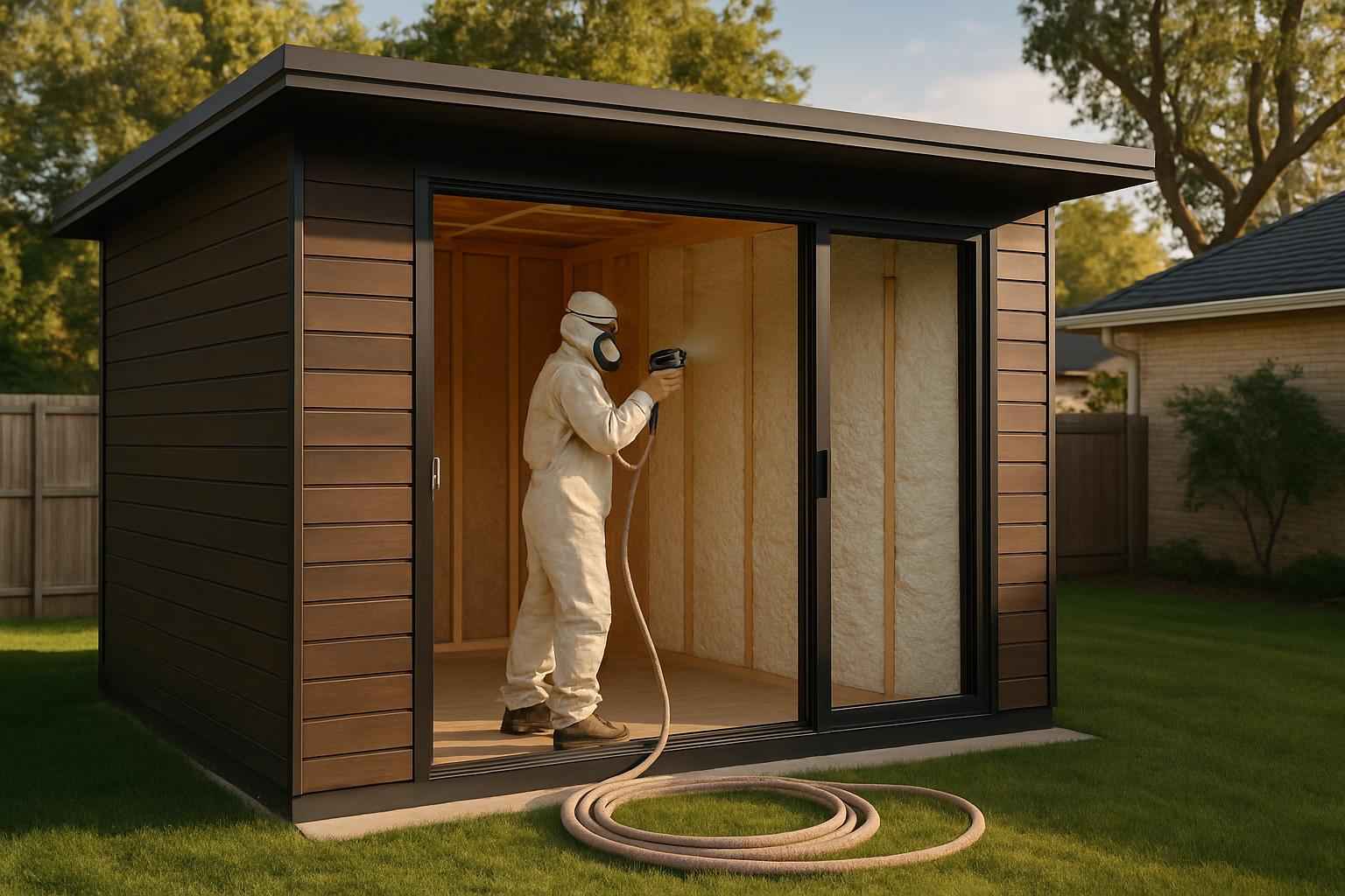 Backyard Office Foam Service in Ingram TX