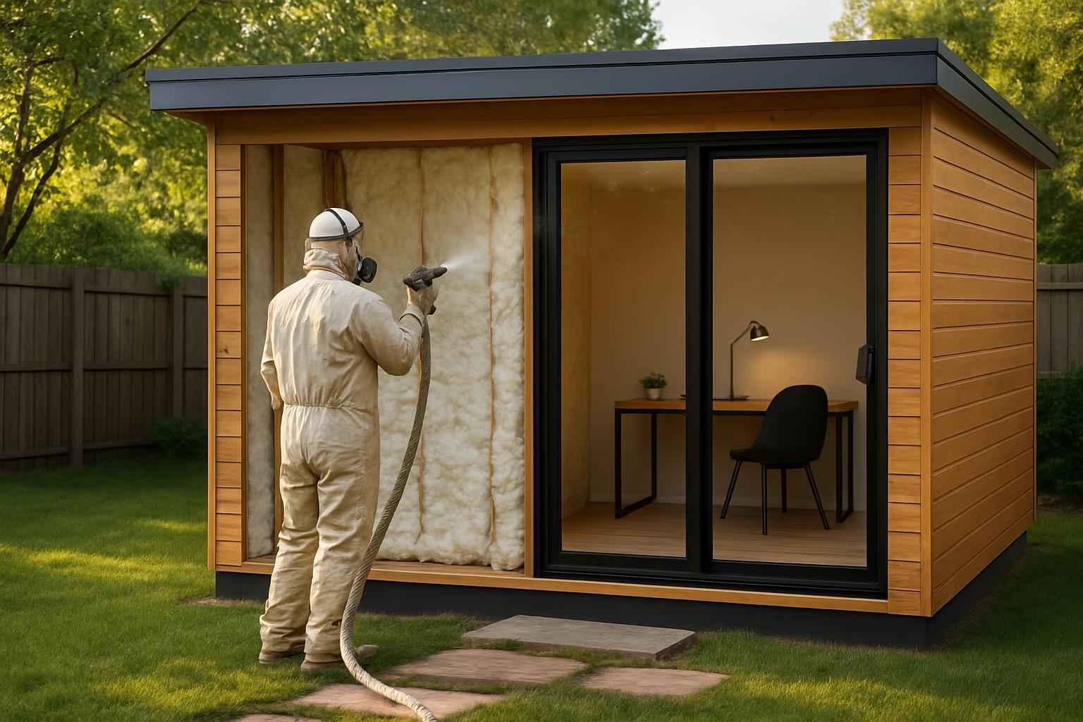 Backyard Office Foam Service in Johnson City TX