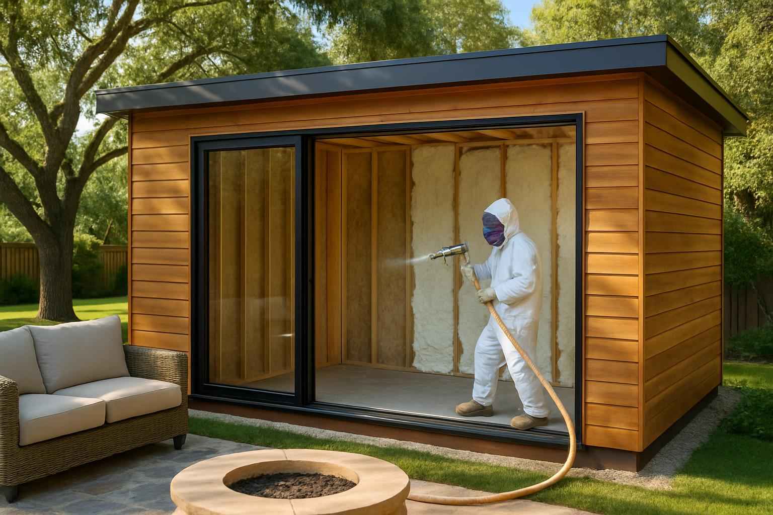 Backyard Office Foam Service in Kerrville TX