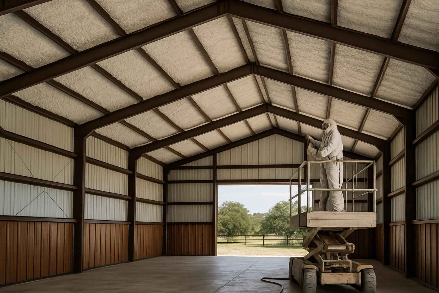 Barn Condensation Control Foam in Johnson City TX