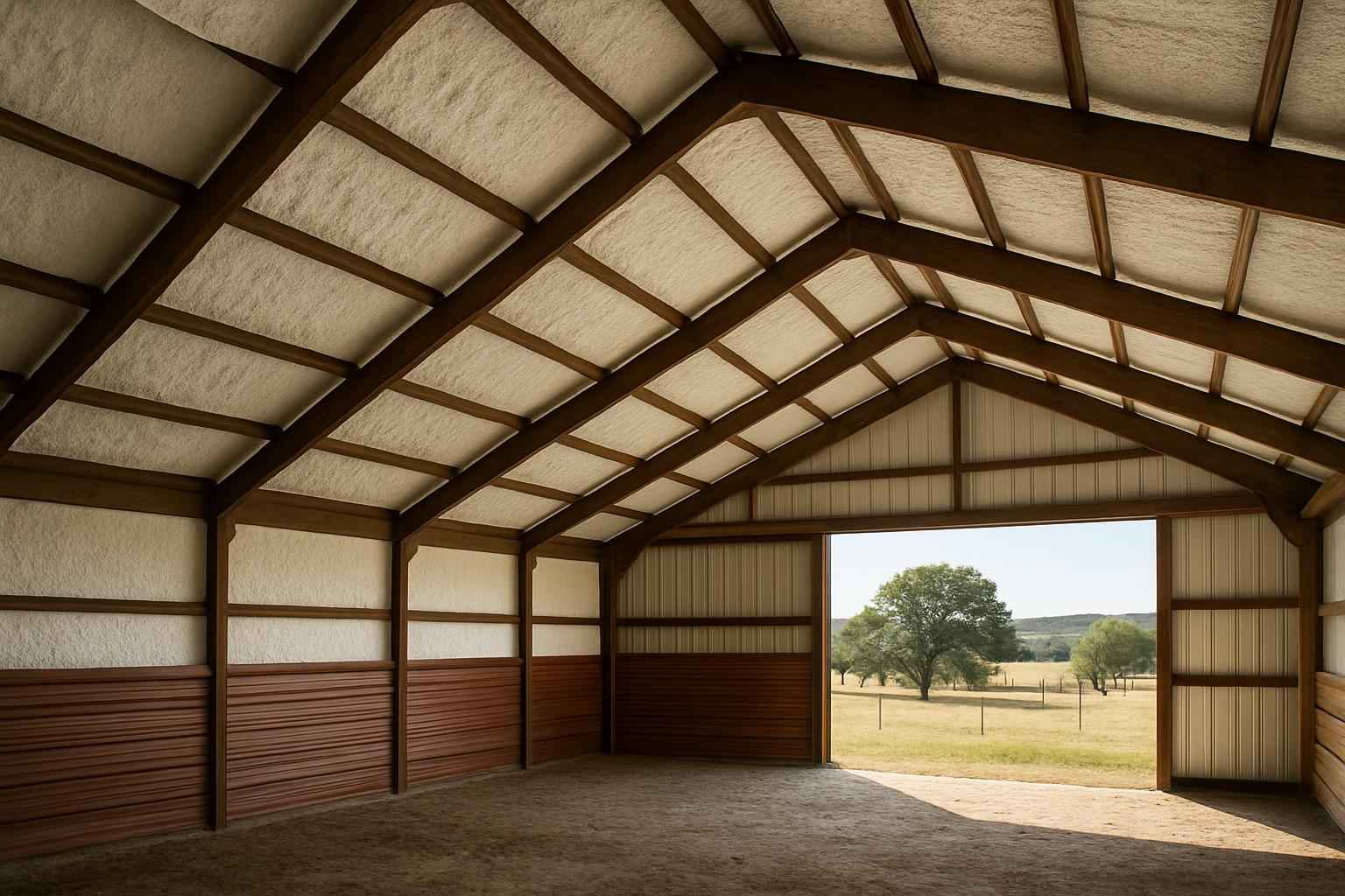 Barn Condensation Control Foam in Sisterdale TX