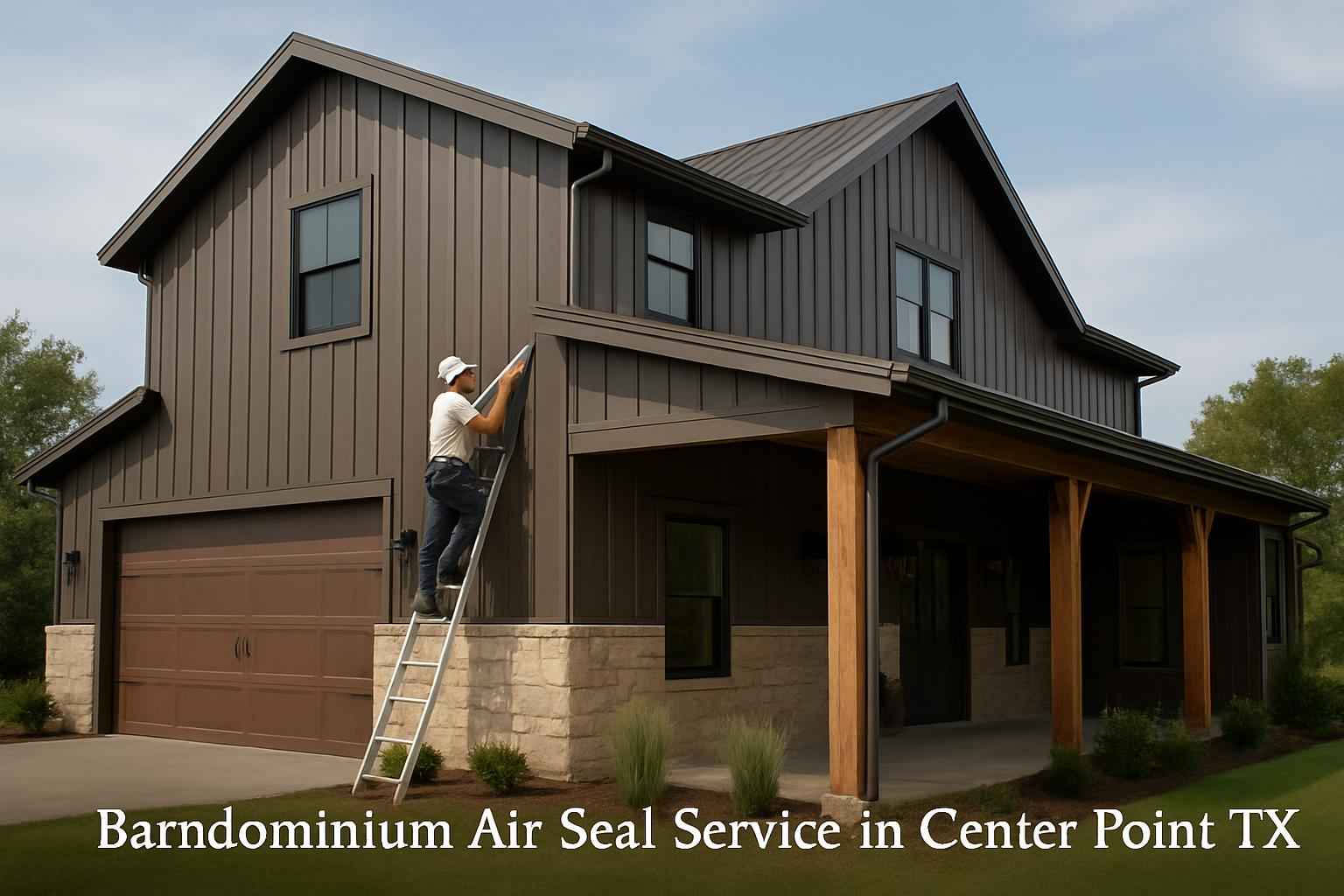 Barndominium Air Seal Service in Center Point TX