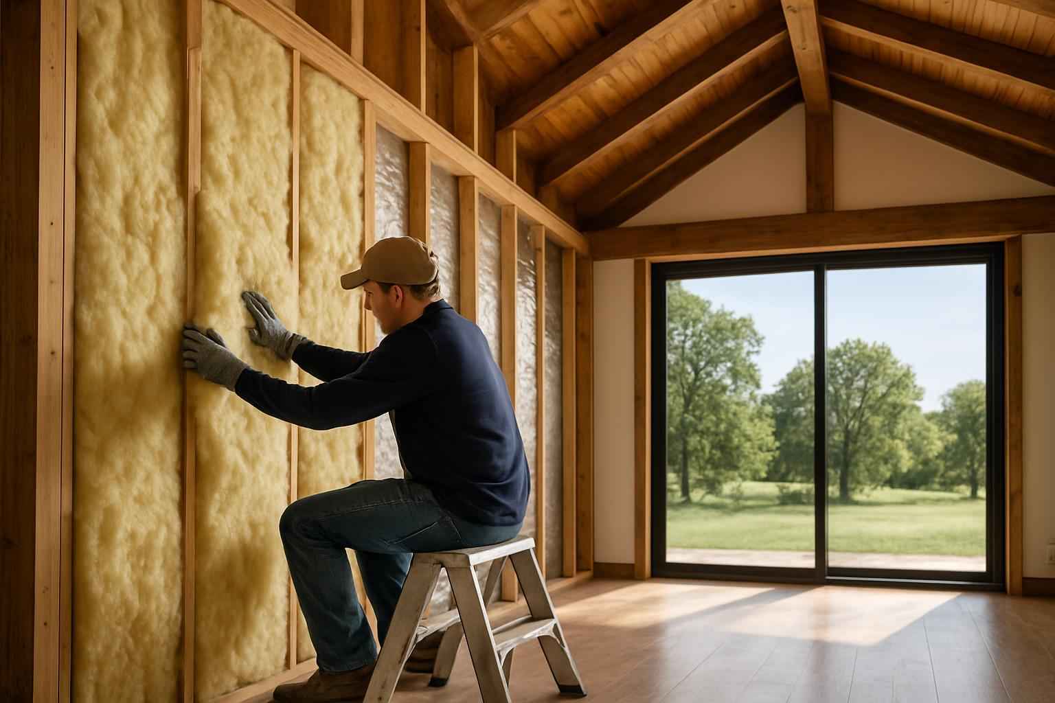 Barndominium Insulation Repair in Center Point TX
