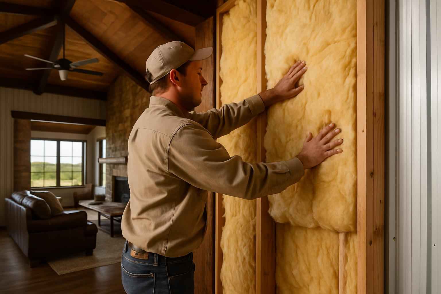 Barndominium Insulation Repair in Doss TX
